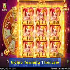 treino formula 1 horario